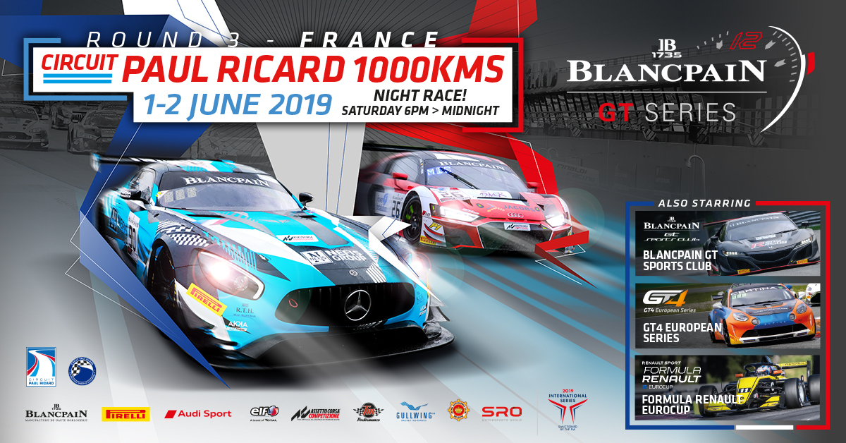 Blancpain GT Series heads for Circuit Paul Ricard to tackle 1000km