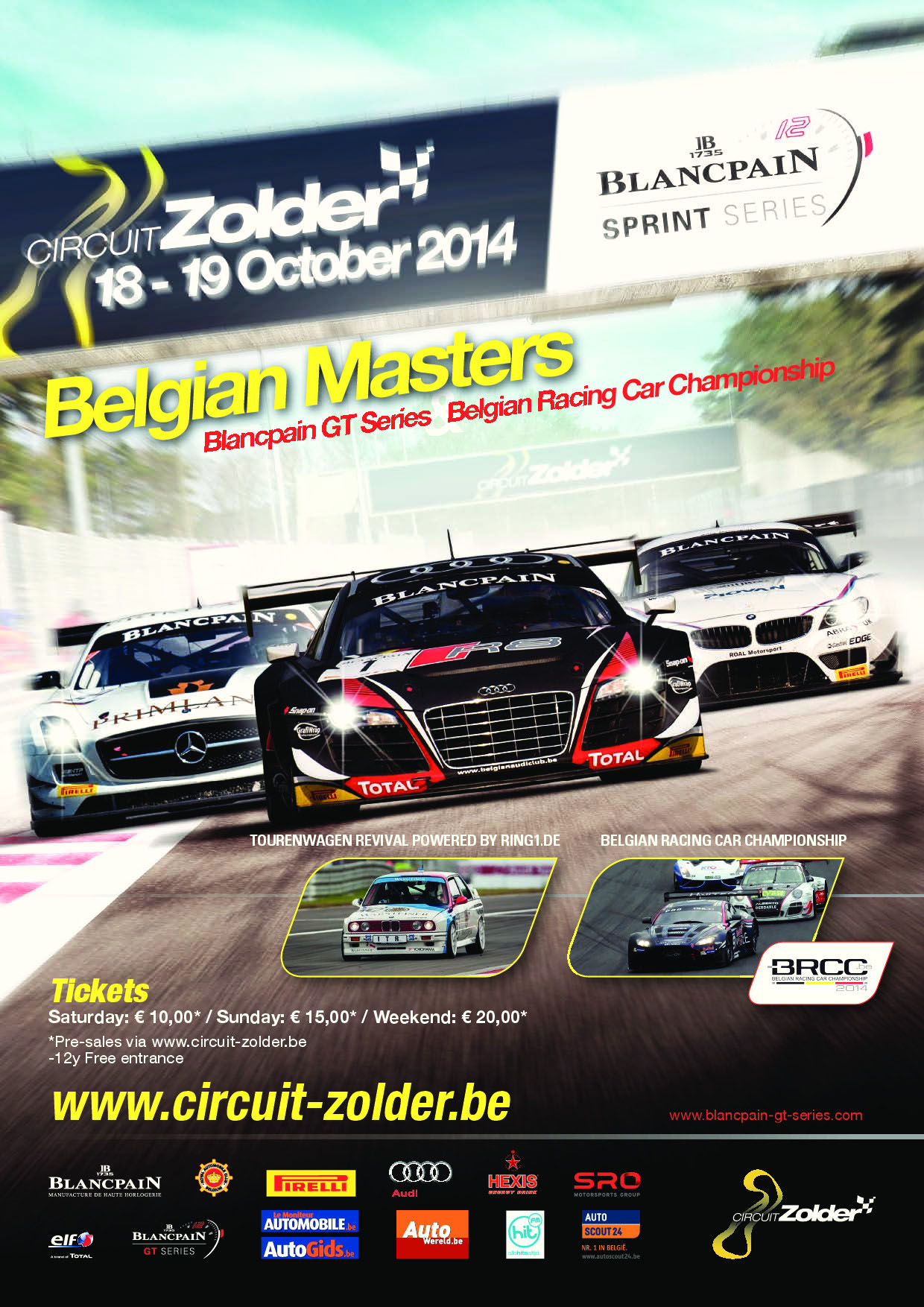 Tickets sales for the Blancpain Sprint Series at Zolder are on