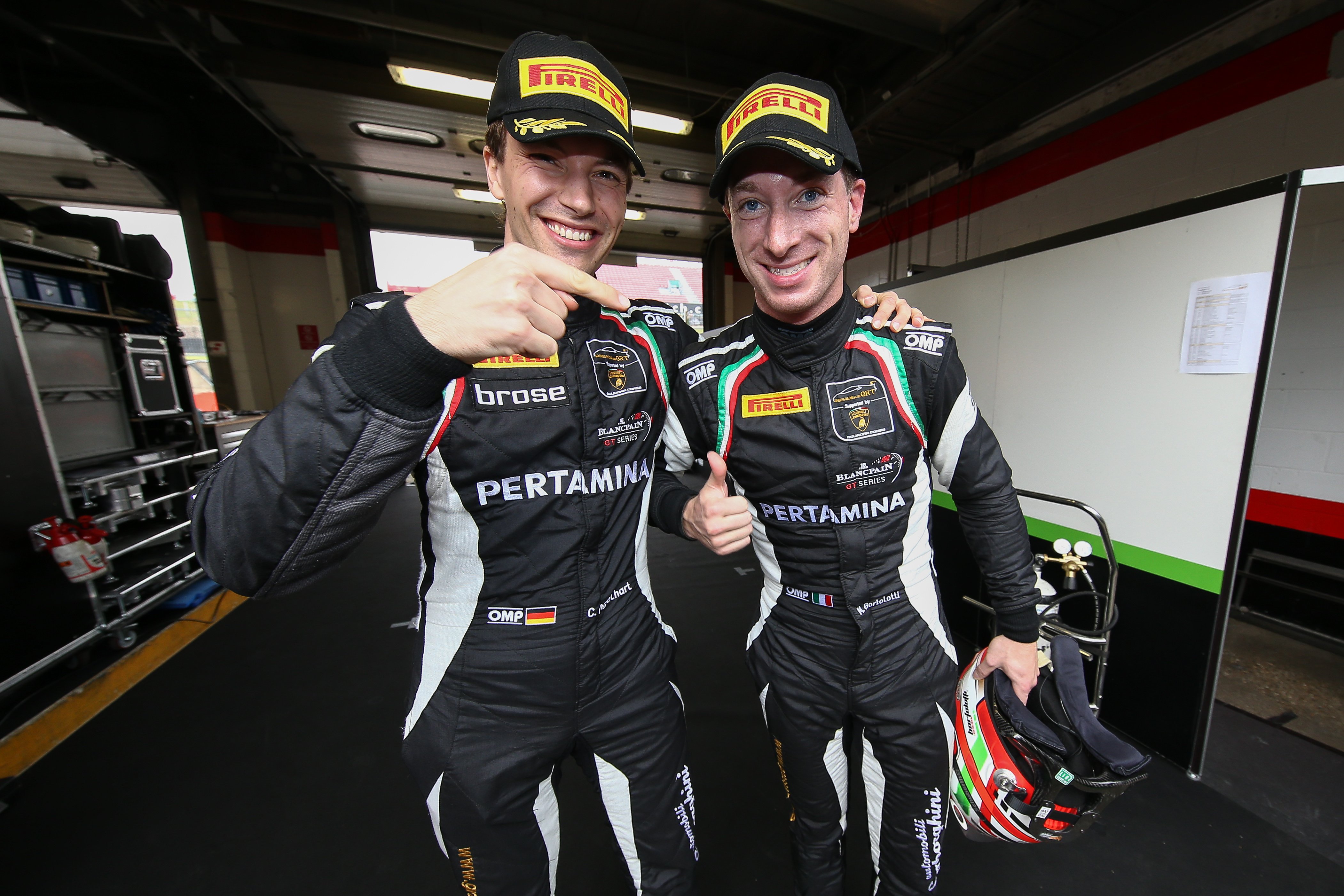 Bortolotti and Engelhart pleased with first day of Blancpain GT