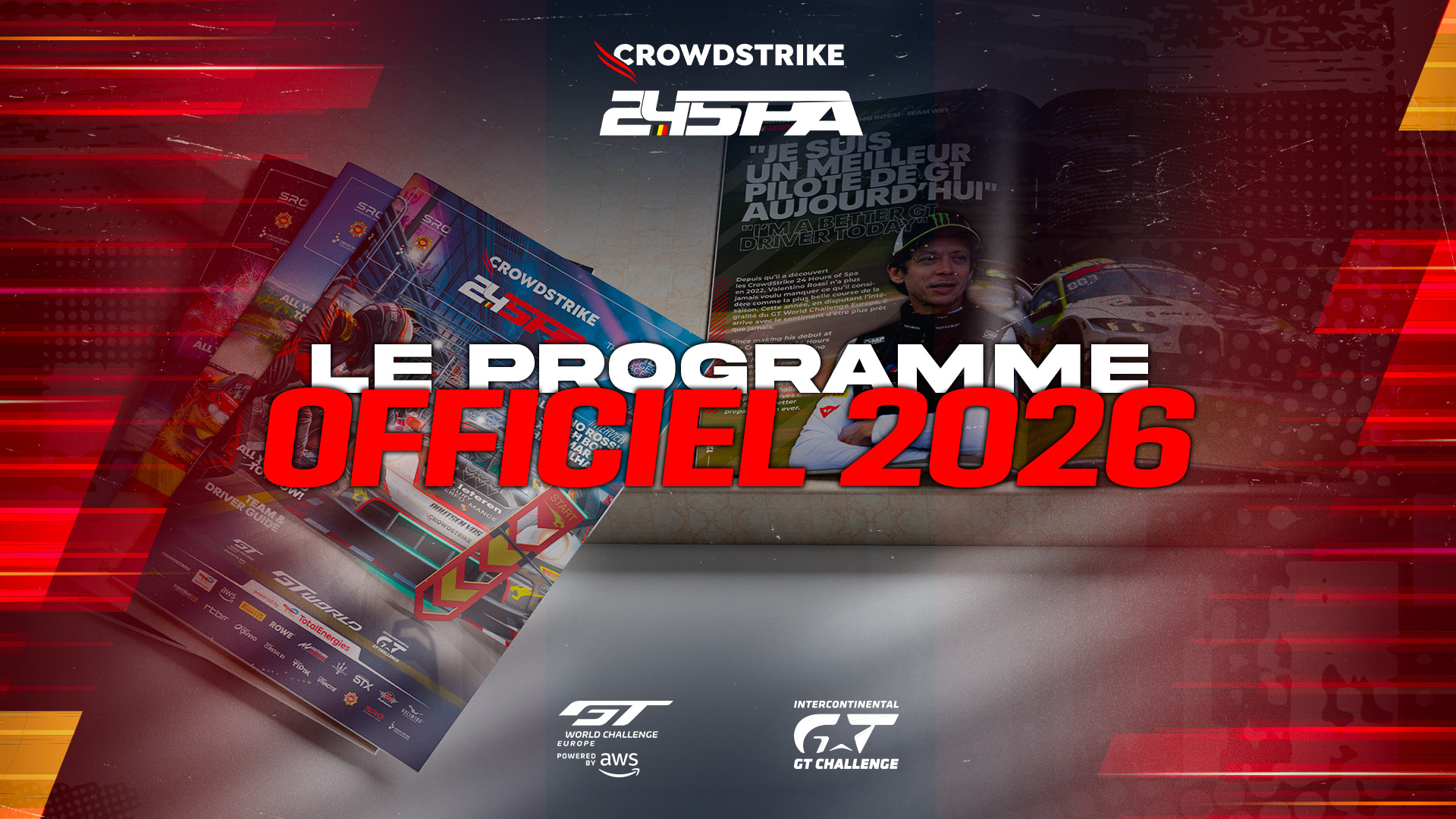 The official programme: 84 pages covering the 2026 CrowdStrike 24 Hours of Spa