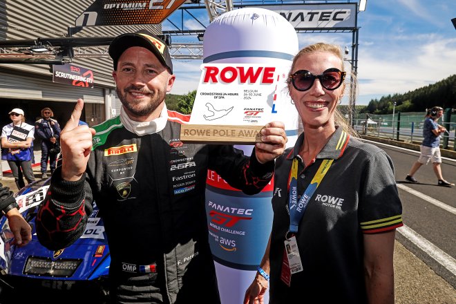 Perera secures centenary CrowdStrike 24 Hours of Spa Superpole for Grasser Racing Lamborghini   