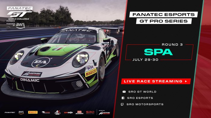 Fanatec Esports GT Pro Series checks in for Spa break