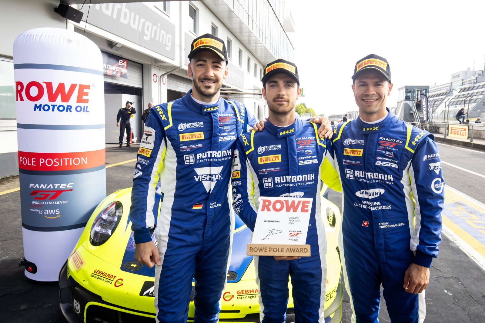 Rutronik Racing leads Porsche one-two to bag maiden pole at the Nürburgring