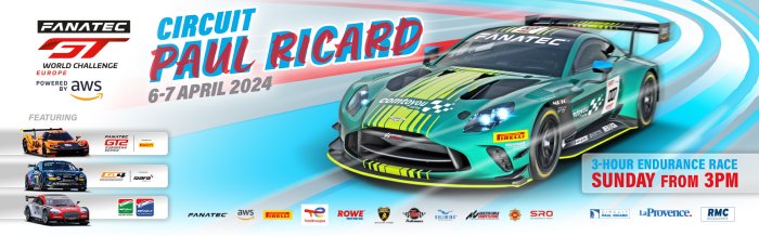 Stacked 55-car field confirmed for Fanatec GT World Challenge Europe Powered by AWS opener at Circuit Paul Ricard