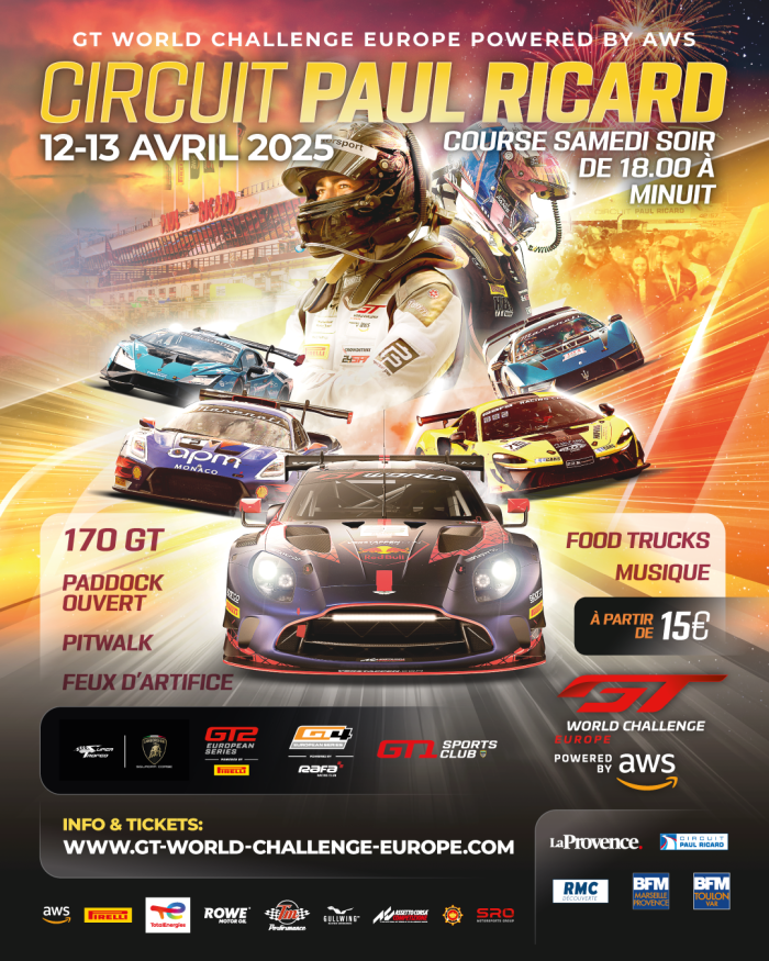 Plus qu’un mois avant le lancement du GT World Challenge Europe powered by AWS sur le Circuit Paul Ricard 