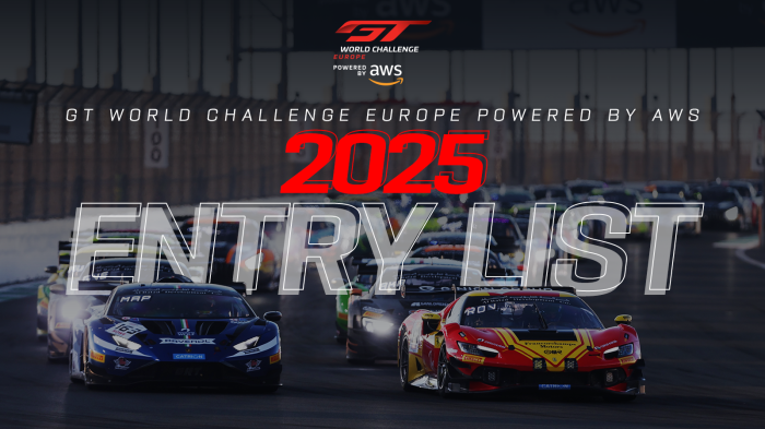 GT World Challenge Europe powered by AWS reveals booming 2025 grid featuring 10 manufacturers