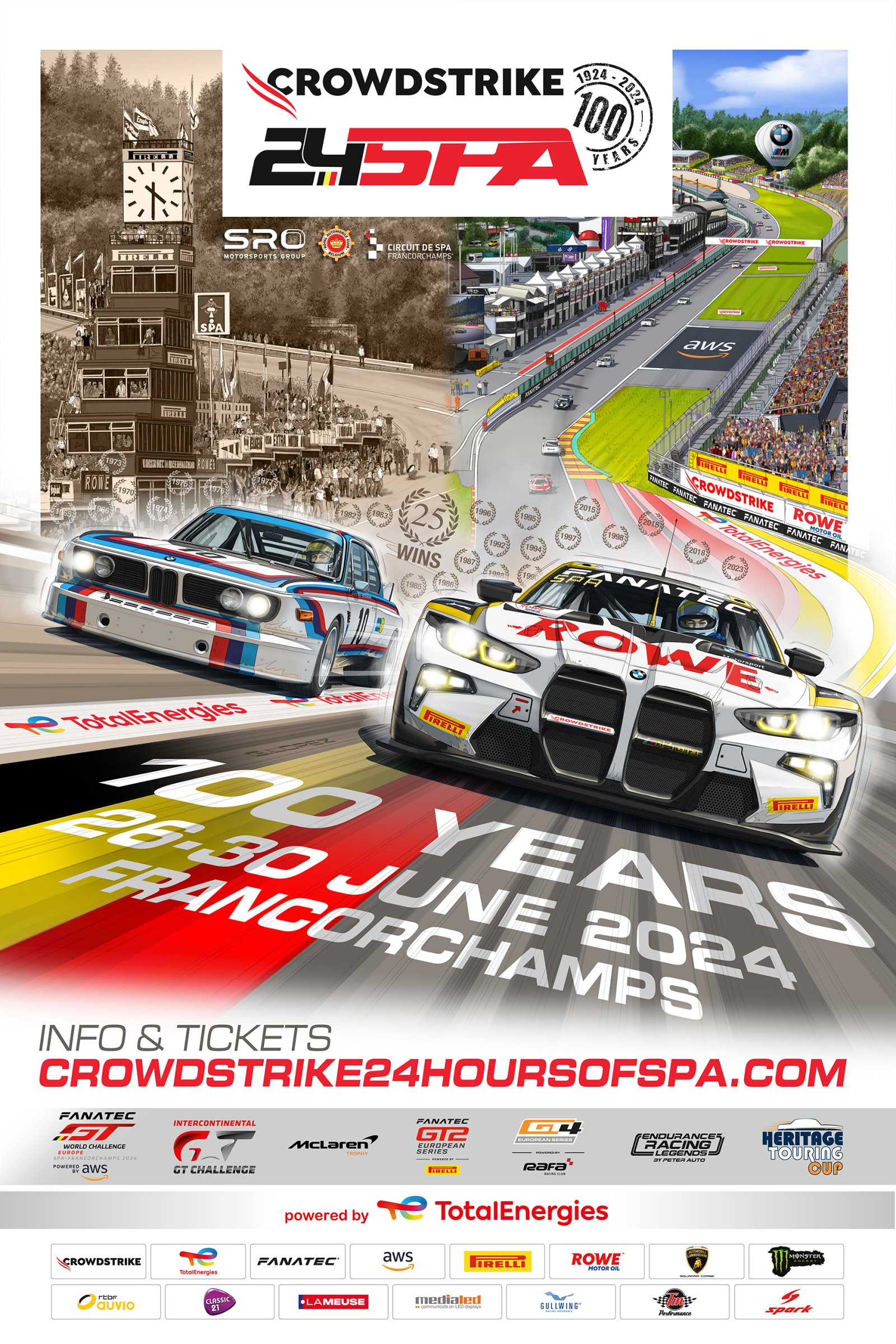 Poster 8/10: record-breaker BMW the brand to beat at centenary CrowdStrike 24 Hours of Spa