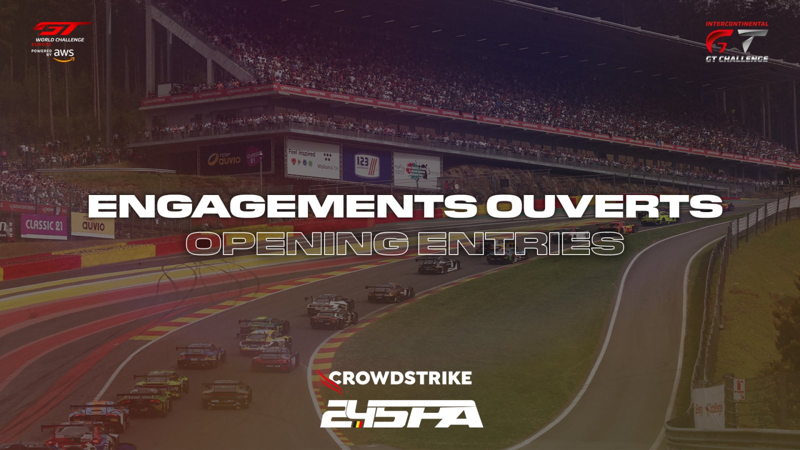 Entries open for 2025 CrowdStrike 24 Hours of Spa