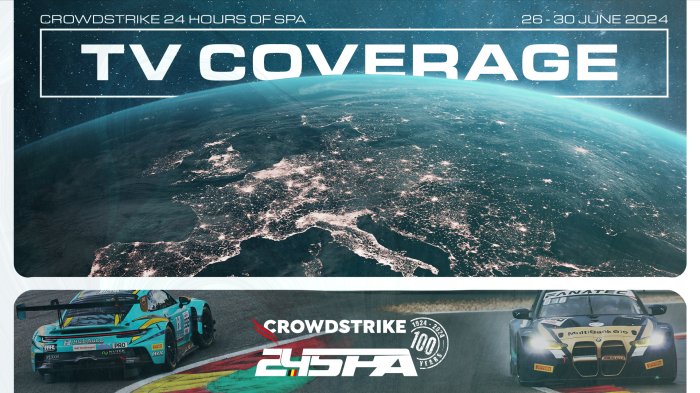 More TV coverage than ever for the CrowdStrike 24 Hours of Spa