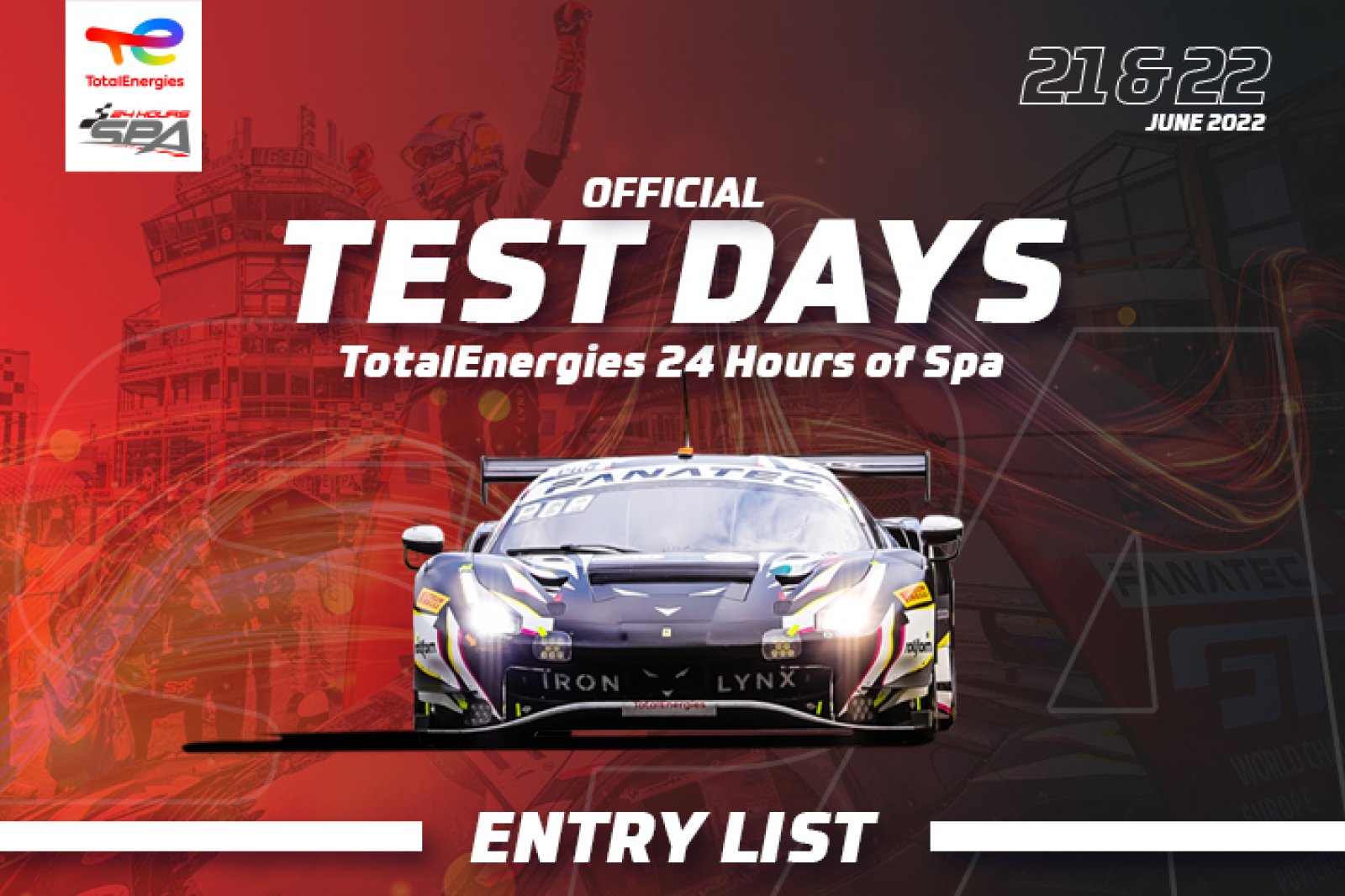 Official test days begin final countdown to 2022 TotalEnergies 24 Hours of Spa