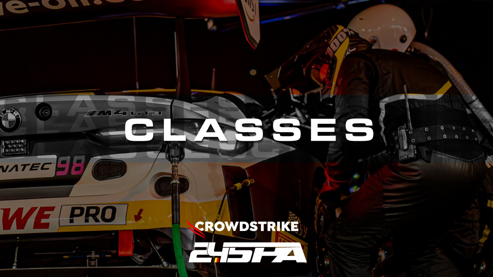Everything you need to know about the 2023 CrowdStrike 24 Hours of Spa: CATEGORIES