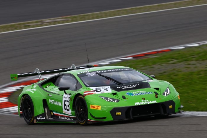 Mirko Bortolotti puts Lamborghini on pole for season finale