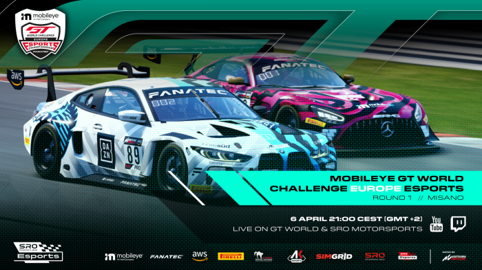 Mobileye GT World Challenge Europe Esports Championship ready to launch with Sprint Series opener at Misano