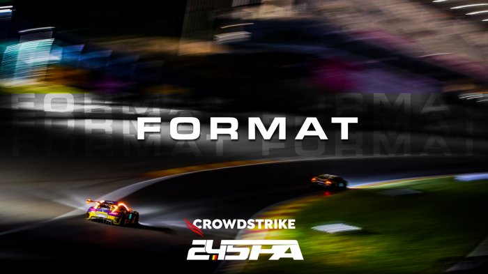 Everything you need to know about the 2023 CrowdStrike 24 Hours of Spa: FORMAT
