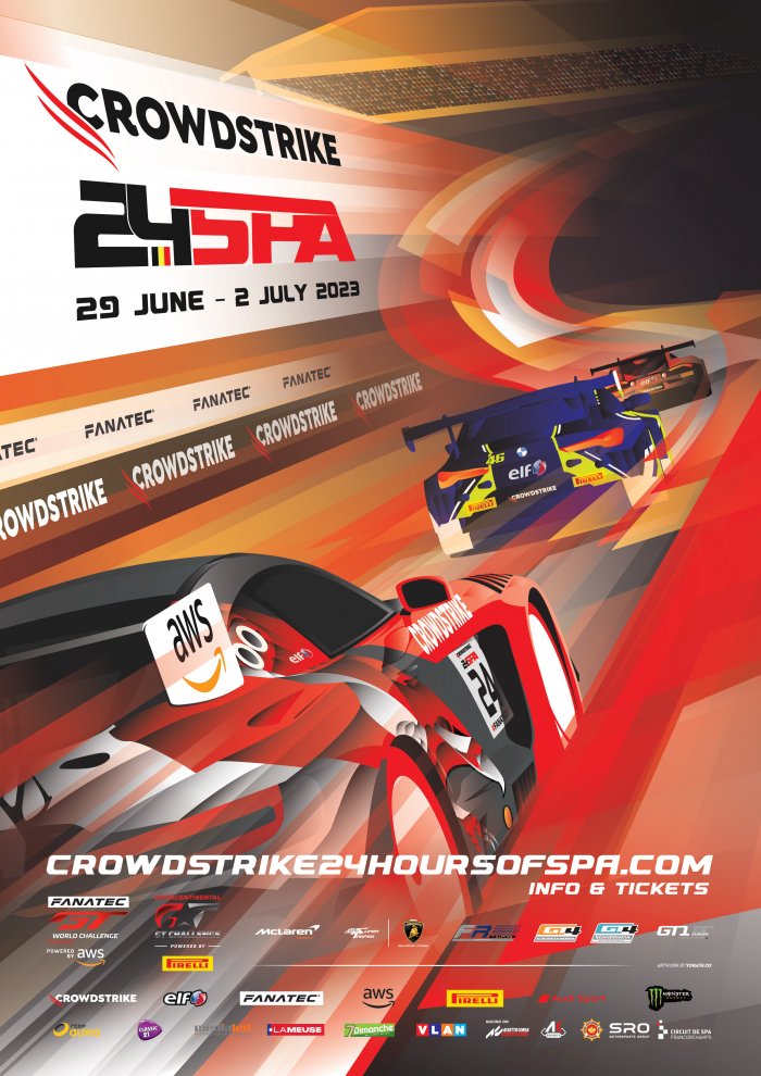 CrowdStrike 24 Hours of Spa looks to the future with fresh approach to official poster
