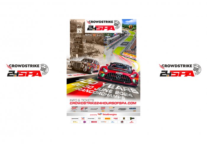 History and legends unite for CrowdStrike 24 Hours of Spa centenary poster